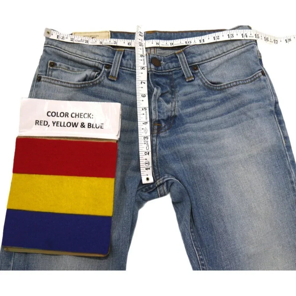 HOLLISTER California 1922 Skinny Faded Button Fly Blue Jeans Men's size 30 x 30